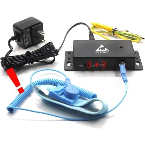 Auto-alarm Anti static ESD wrist strap tester one output Anti-static online monitor for Anti-static Electronic #35