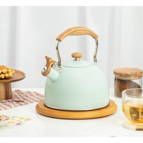 Whistling Kettle 2.5L Stainless Steel Tea Kettle Water Bottle Tea Pot Kitchenware for Gas Stove Induction Cooker