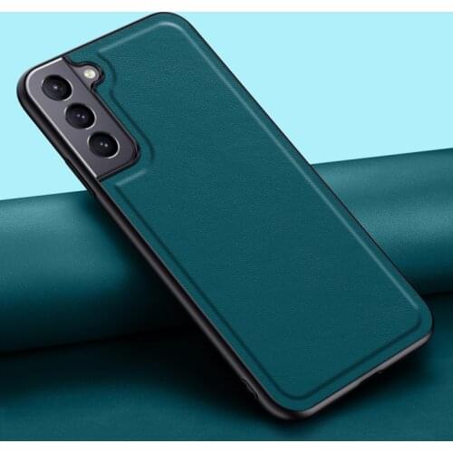 Real Cowhide Phone Case For Samsung Galaxy S21 Ultra Plus Case Shockproof Cover Genuine Pure Cowhide Leather Luxury Coque Funda