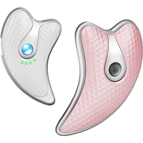 CkeyiN Led Therapy Micro Currency Face Massger Wrinkles Removal Skin Face Slimming Body Guasha Massger Skin Lifting Beauty Care