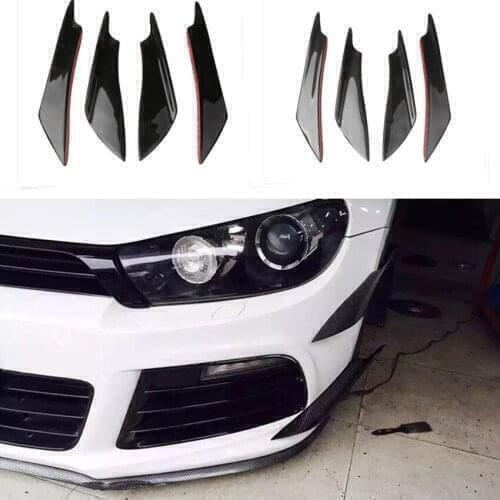 4pcs/set Car Front Bumper Lip Decoration Diffuser Spoiler For BMW MINI Cooper One S countryman clubman R55 R56 R57 R58 R59 R60