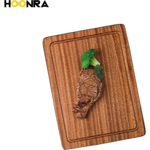 HOONRA Solid Wood Cutting Board Non-slip Kitchen Chopping Board Vegetable Meat Tools Cutting Board Kitchen Accessories