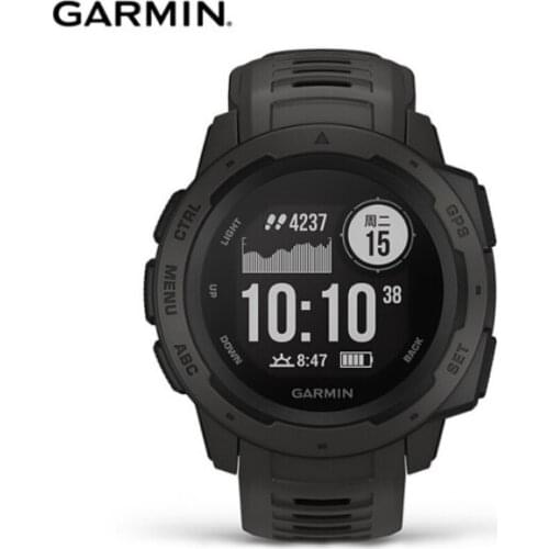 Garmin Instinct Rugged Outdoor GPS Watch Features Glonass Galileo Heart Rate Monitoring Compass Marathon sport Smart Watch