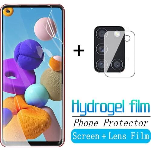 Hydrogel Film For Samsung Galaxy A21S Protective Film For Samsung A 21S A21 A31 A41 A51 A71 samsunA21S Screen Camera Protector
