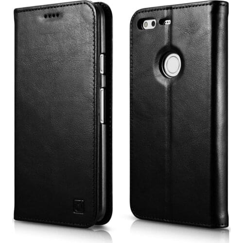 ICARER Luxury Flip Cover Case for Google Pixel Retro Handmade Genuine Leather Google Pixel Leather Phone Case Protection