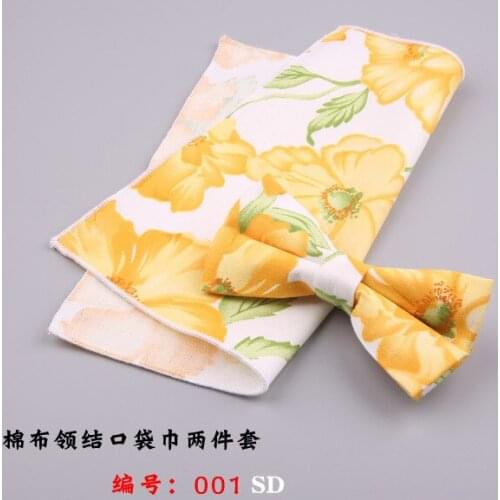 Customized fashion color men and women wedding photo studio suit bow tie best man bow tie pocket square suit