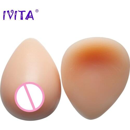 IVITA Realistic Fake Boobs False Breast Forms Artificial Boobs Silicone Breast Tits for Crossdresser Drag Queen Mastectomy