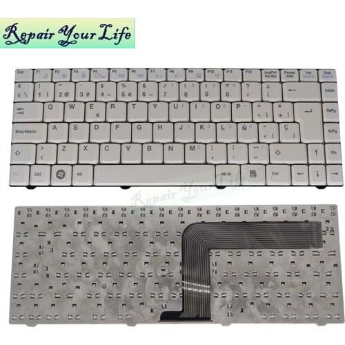 Spanish Keyboard for Hasee Q500 Q530 Q540c Q540X Q550 Q550s F232 F520 Replacement keyboards Latin LA SP ES Laptop Parts White