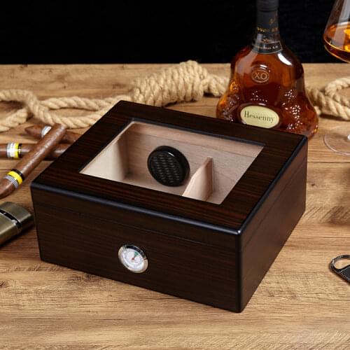 Cigar Humidor Box Transparent Display Cigar Case Moisture Box