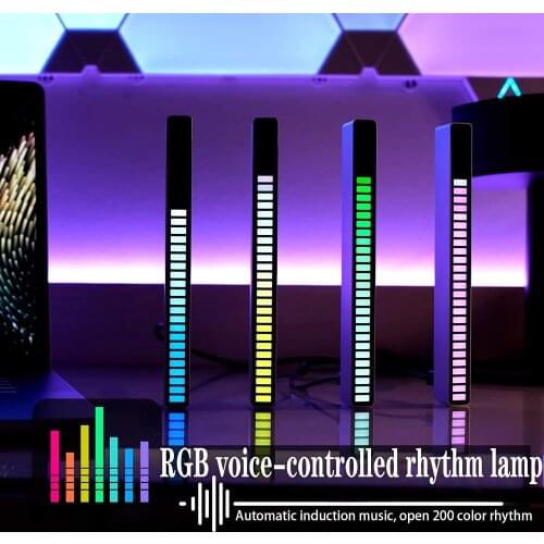 Creative RGB Music Sound Control LED Voice-Activated Rhythm Light,for car and desk