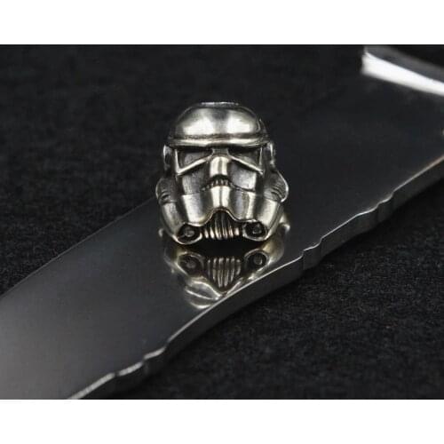 Brass Warrior Pencils Copper Helmet Knife Beads Retro EDC Outdoors Knife EDC Multi Tools White Soldiers