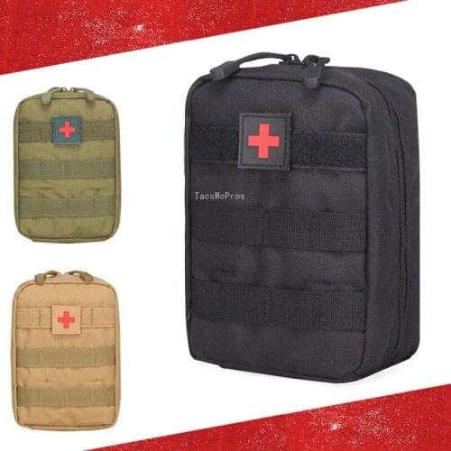 Army Tactical First Aid Kits Airsoft Paintball Military Training Emergency Molle Bag Outdoor Hiking Hunting Medical Tool Pouch