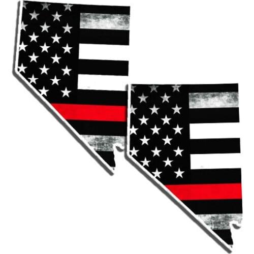 New Fashion Nevada State Firefighter High-quality Car-Stickers Decals Fashion Cover scratches for Trunk Bumper KK11*8cm