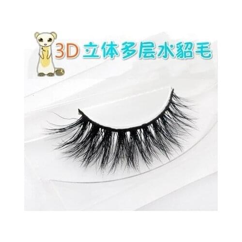 Pure Handmade 100% real Siberian Mink False eyelashes Cross mink fur false eyelashes extension 3D faux lashes in stock