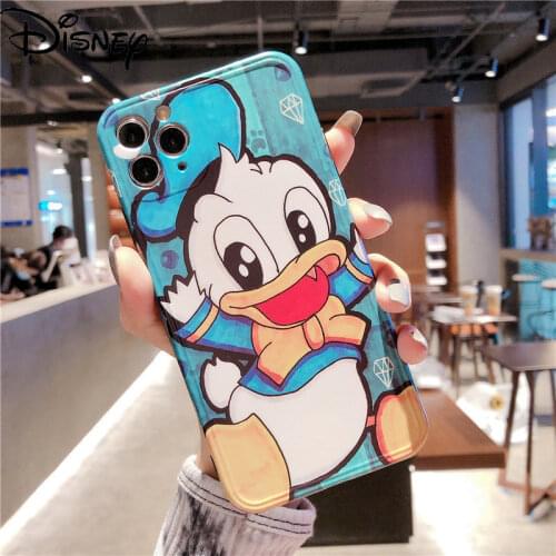 Disney cute cartoon Donald Duck original phone case for iPhone 7/8P/X/XR/XS/XSMAX/11/12Pro/12min Phone Girl Case Cover