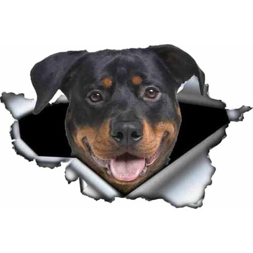 S50475# Various Sizes Personality PVC Decal Rottweiler Dog V5 Waterproof Car Sticker on Motorcycle Laptop Decorative