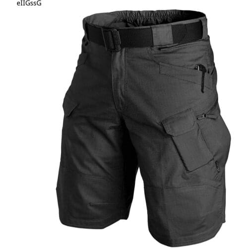 Men Classic Tactical Shorts Upgraded Waterproof Quick Dry Multi-pocket Short Pants Outdoor Hunting Fishing Military Cargo Shorts