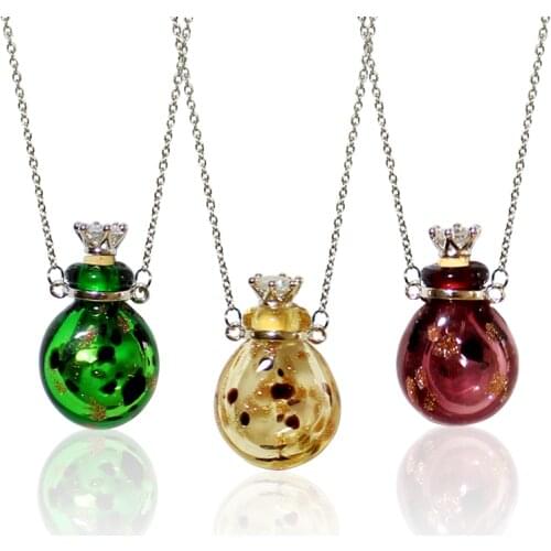 1PC Glass Locket Necklace Pet Hair Locket Urn Jewelry Urn Necklace Ash Necklace Keepsake Urn Necklace for Ashes