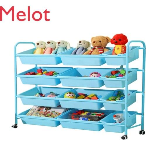 Childrens Toy Storage Rack Simple Baby Toy Shelf Rack Multi-layer Storage Organizer Toy Storage Cabinet