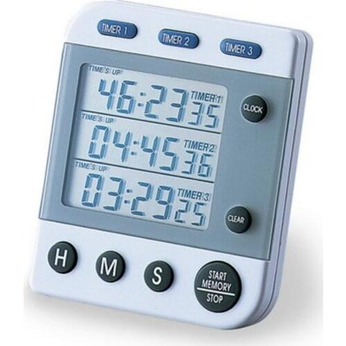WB9388 Triple Timer Clip Type Magnetic Suction Simultaneously Cumulative Countdown Function