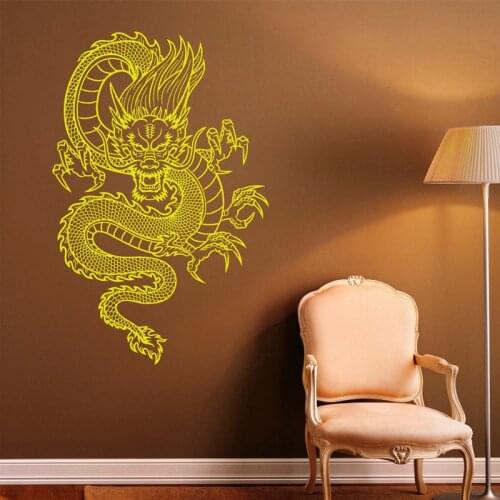 Chinese Dragon Wall Decal Vinyl Stickers Chinese Style Home Interior Design Art Murals Bedroom Decoration 2242