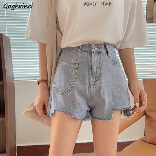 Women Shorts Denim Skinny Slim High Waist Wide Leg Fur-lined Summer Streetwear Korean Trendy Streamgirl Asymmetric Casual Daily