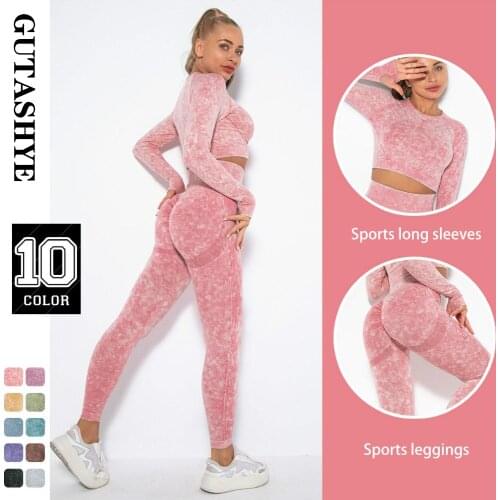 Yoga Clothing Set Sports Suit Women Sportswear Sports Outfit Fitness Set Athletic Wear Gym Seamless Workout Clothes For Women