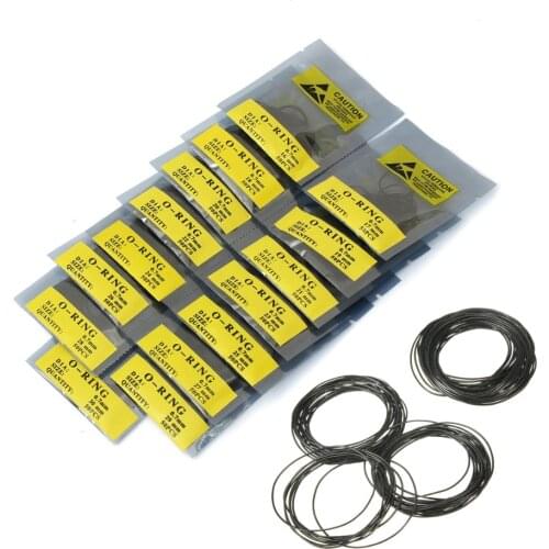 0.7mm 750pcs 16mm-30mm O Ring Rubber Seal Washers Waterproof Round Watch Gaskets