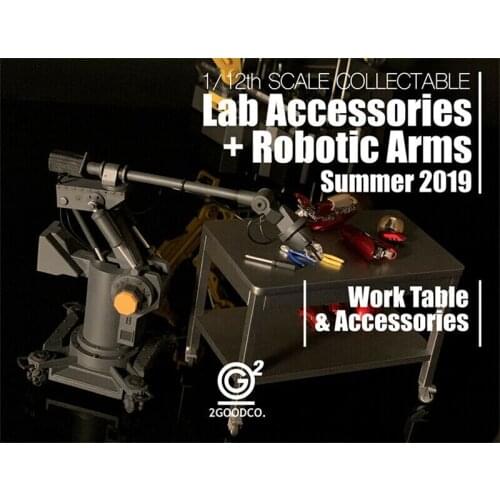 1/12 2goodco Dismantling Station Tony Stark Workbench Robotic Arm Debugging Station Action Figure Accessory Model