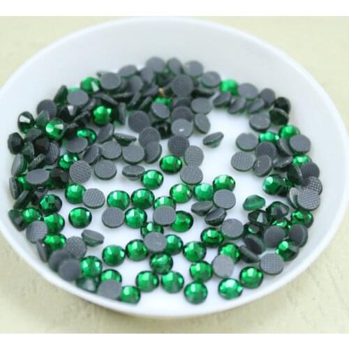 288 pcs/lot SS16 4mm green hotfix rhinestone Hot drilling flat back DIY clothes/garment accessories