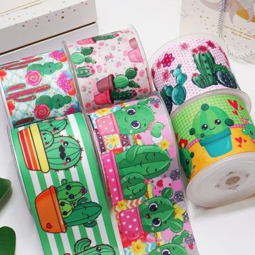 3 Inch 75 MM Cartoon Printed Grosgrain Ribbons For Bows Craft Suppliers 51837