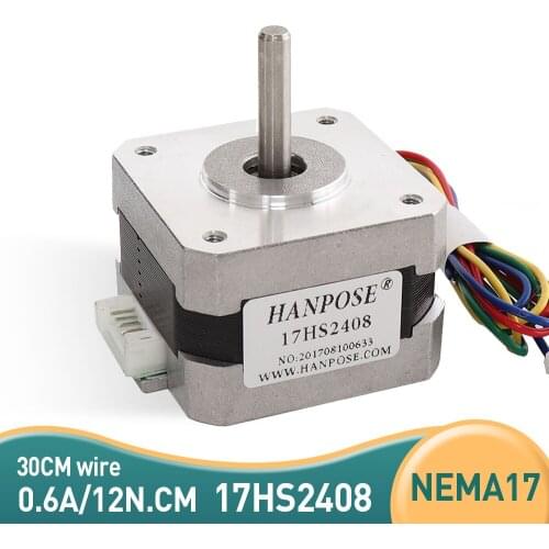 10pcs 42 motor 42BYGH 0.6A 12N.CM 17HS2408 4-lead 1.8 degree for CNC worm wheel edging machine nema17 stepper motor