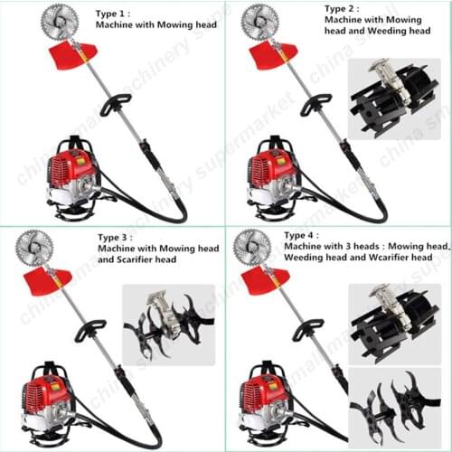 4 power stroke Piggyback Long pole mow grass lawn; sward; greensward; grass-plot; sod mower; mowing machine weeding ripper