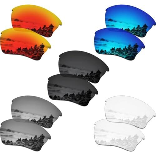 SmartVLT 5 Pairs Polarized Sunglasses Replacement Lenses for Oakley Half Jacket XLJ - 5 Colors