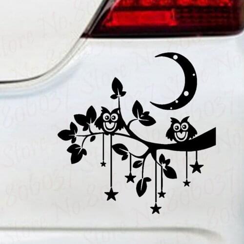Car Sticker Lovely Owl Pattern Waterproof Removable Decal Art Cars Accessories WL2167