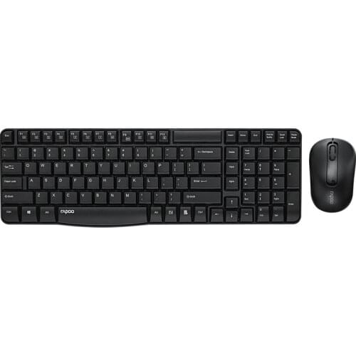 Rapoo X1800S USB 2.4G Wireless Optical Mouse and Keyboard Combo 1000 DPI For Home Office laptop for WiFi notebook for PC