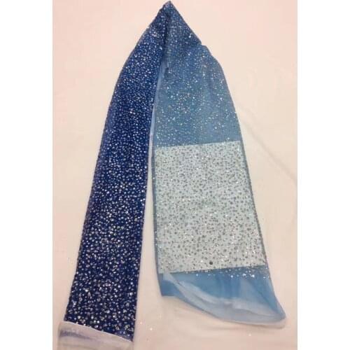 New arrival glitter lace fabric African Tulle Lace FabricSYJ-683 glitter Latest African French Lace Fabric