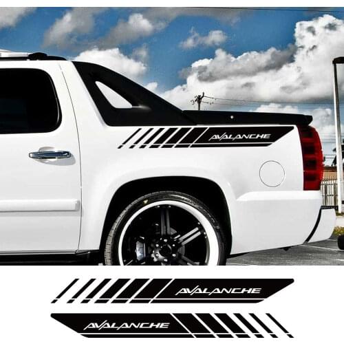 Pickup Rear Trunk Side Decals For Chevrolet Avalanche Car Stickers Truck Graphics Vinyl Film Decor Cover Auto Tuning Accessories