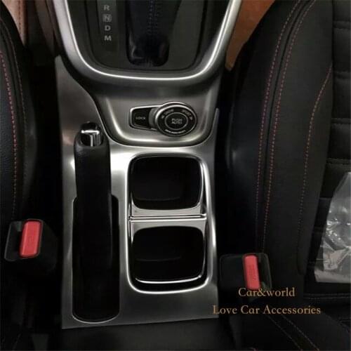 For Suzuki Vitara 2015 2016 Water Cup Cover Hand brake frame Gear platform Trim ABS chrome Stickers 2017 Car-styling Accessories