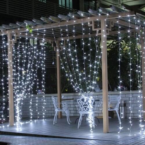 Christmas 3M X 3M 304 Curtain Led String Lights Xmas Garland Christmas Decorations for Home New Year Decorations navidad kerst.W