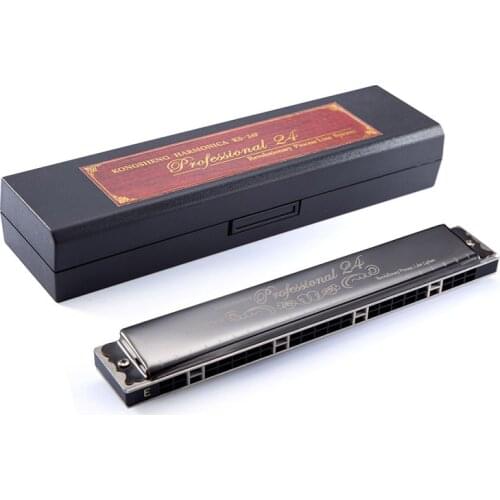 Hot Sale Tremolo Harmonica 24-holes KONGSHENG Woodwind Instrument Mouth Organ Key of C for Beginners #C/D/#D/E/F/#F/G/#G/A/#A/B