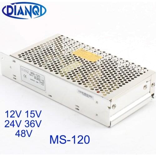 MS-120-12 MS-120-48 MS-120-36 MS-120-15 power supply MS-120W 24v 36v 48v 12V 15v mini size ac dc converter power supply