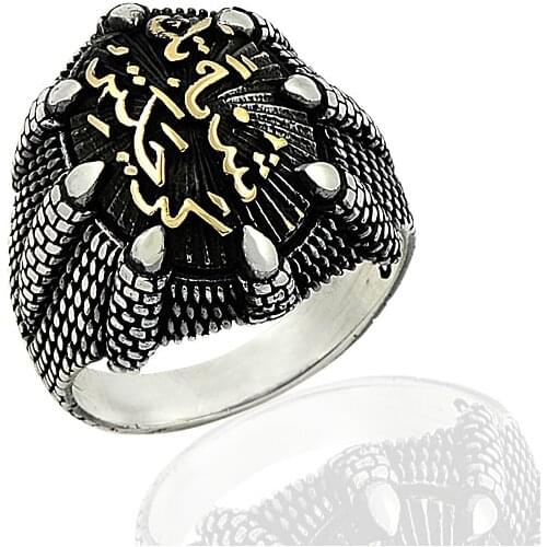 925 Silver Resurrection Ertugrul Kayi Rings for Men