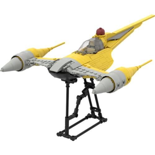 Space Wars Movie creator expert Weapon Battle Spaceship Naboo N-1 Starfighters Building Blocks Aircraft Mini Model Kids Toys