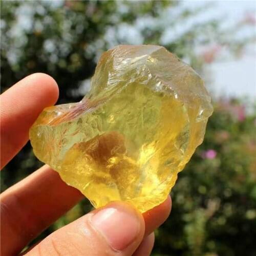 Beautiful natural citrine rough mineral crystal specimen wedding decoration aquarium