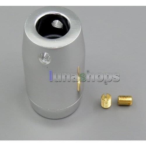 LN005442 With Magnet Ring HiFi Aluminium Splitter Speaker Audio Power Cable Wire Adapter Plug