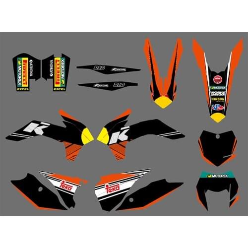 Motorcycle Equipments Parts Protection Emblems 2014 2015 2016 Stickers Decals for KTM EXC