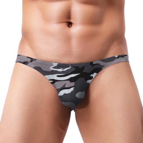 Men camouflage underwear sexy briefs men gay underwear Jockstrap man G string panties sexy underpants men shorts