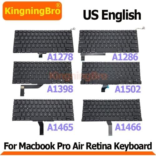 New A1278 A1286 A1398 A1369 A1466 A1502 Spain Keyboard For Macbook Pro Air Retina 13" 15" Spain Keyboard Replacement