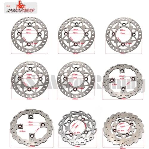 180mm 190mm 200mm 210mm 220mm Front Rear Disc Brake Disc plate for Motorcycle KAYO BSE 125cc 140cc 160cc pocket dirt bike